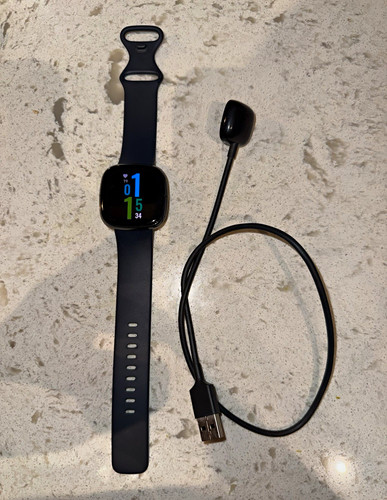 Fitbit sense black metal - black,
